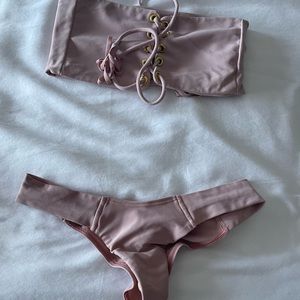 Montce Swim dust pink bikini S bottom - L top